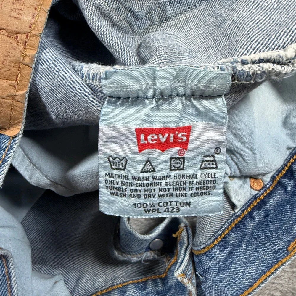 Vintage Levis 501 Jeans Mens 36x30 Blue Straight Leg Button Fly Made in USA 00s